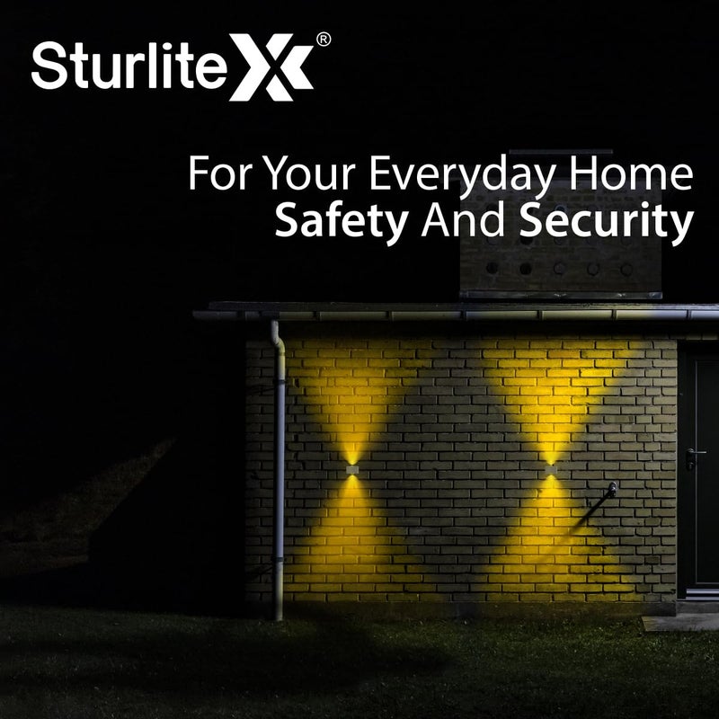 Sturlite Aziyo 6Watt 2Way LED Wall Light 3K Color Temperature Corrosion Scratch Resistant Aluminum Body with IP65Weather Protection Indoor Outdoor Wall Mount Decorative Light Pack of 2 - Image 5