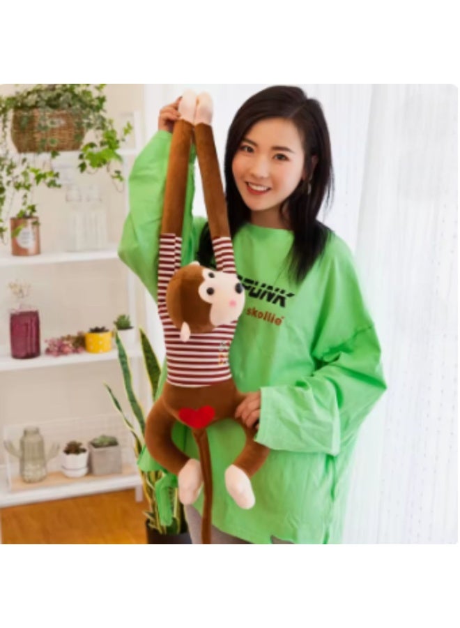 Large Stuffed Monkey Toy (68 cm) with Long Arms for Hanging – Durable Monkey Toy for Kids and Room Decor (Yellow) - Image 5