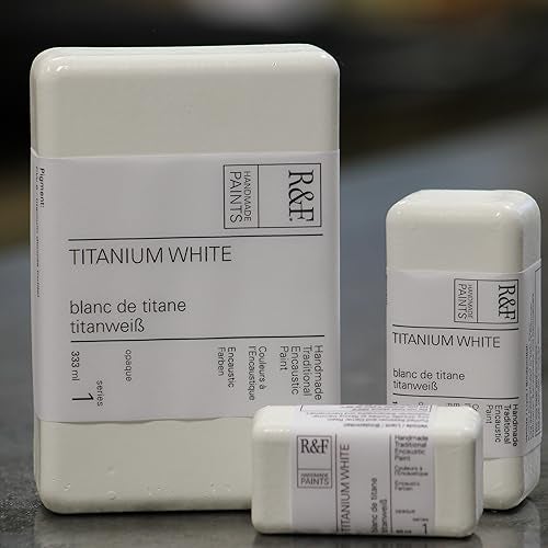 R&F Artist Encaustic Paint, Titanium White, 40 ml - Image 3