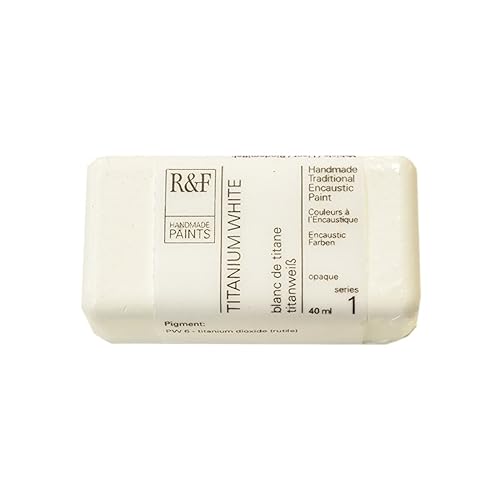 R&F Artist Encaustic Paint, Titanium White, 40 ml - Image 1