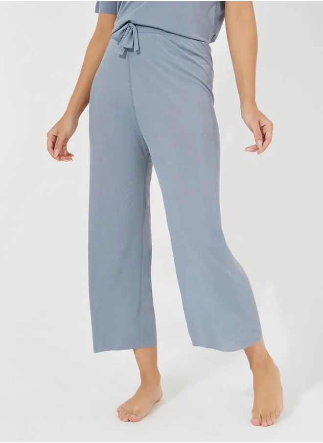 Styli Texture Seamless T-Shirt & Pyjama Set