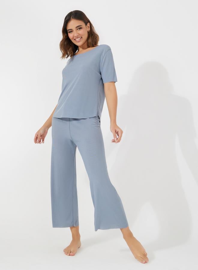 Take Two Texture Seamless T-Shirt & Pyjama Set - Image 1