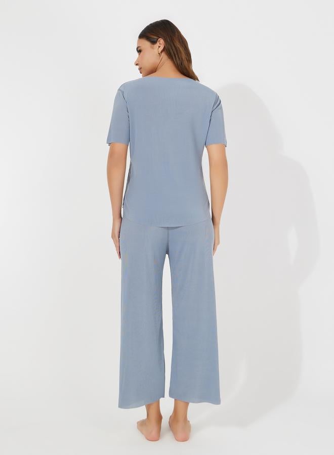 Take Two Texture Seamless T-Shirt & Pyjama Set - Image 5