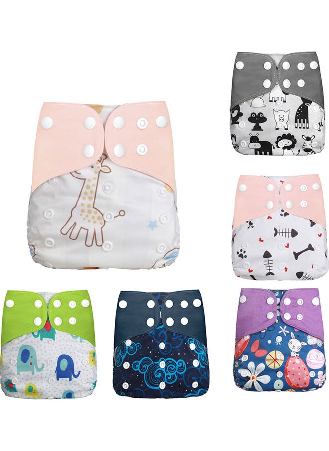 Loquat 6-Piece Washable Resuable Cloth Diaper Set  - Image 1