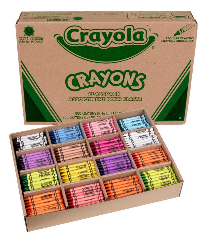 Crayola Bulk Crayon Classpack - 800ct (16 Colors), Back to School Supplies, Kids Crayons, Teacher Classroom Must Haves, 3+ - Image 2