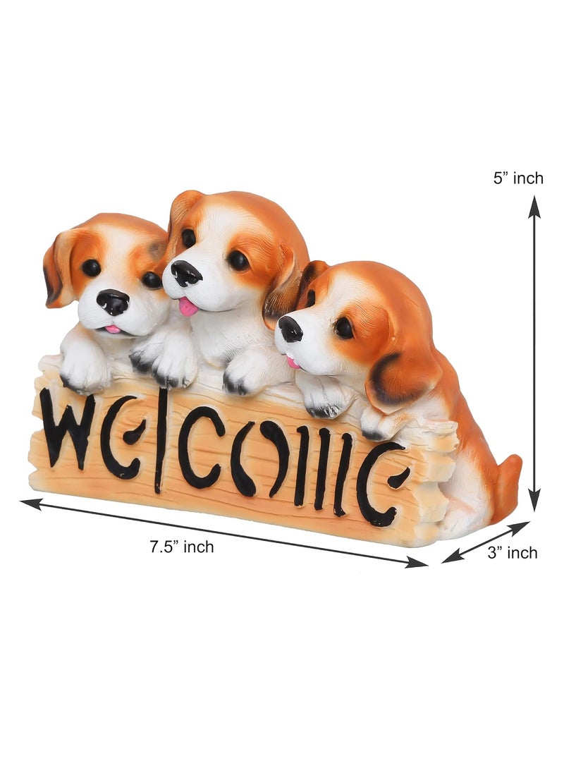 Webelkart Webelkart Designer Cute Three Friends Puppy Showpiece Figurine Gifts-7.50 Inches, Best Gift for Valentines, Gift for Dog Lovers  - Image 4