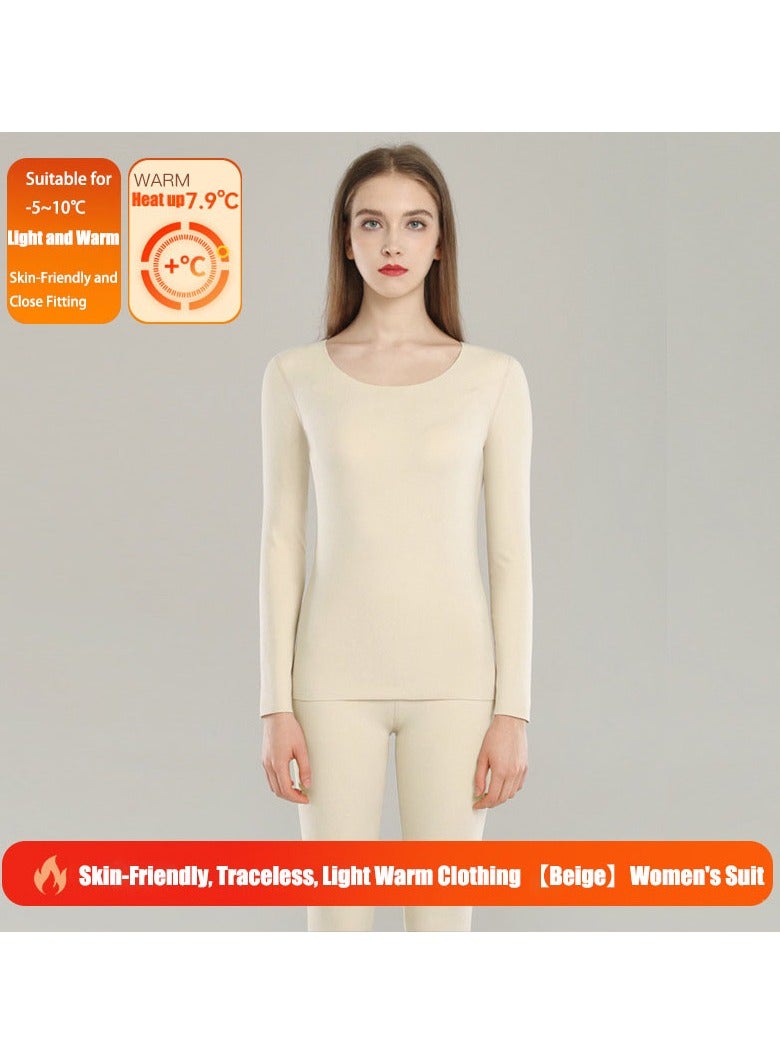 VUCATIN Men and Women Thick Thermal Underwear Set Ultra-Soft Long Johns Set Crew Neck Base Layer Stretch Long Johns Bottoms Leggings for Cold Weather Training Hiking Outdoor Sports - Image 4