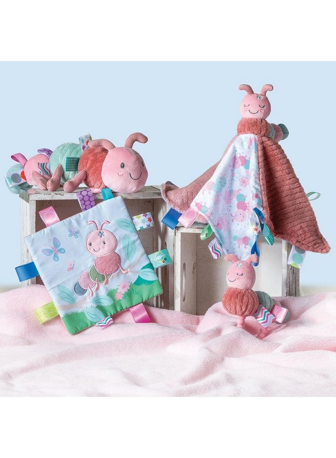 Taggies Taggies Crinkle Me Toy with Baby Paper & Squeaker with Sensory Tags, 6.5 x 6.5-inches, Camilla Caterpillar - Image 3