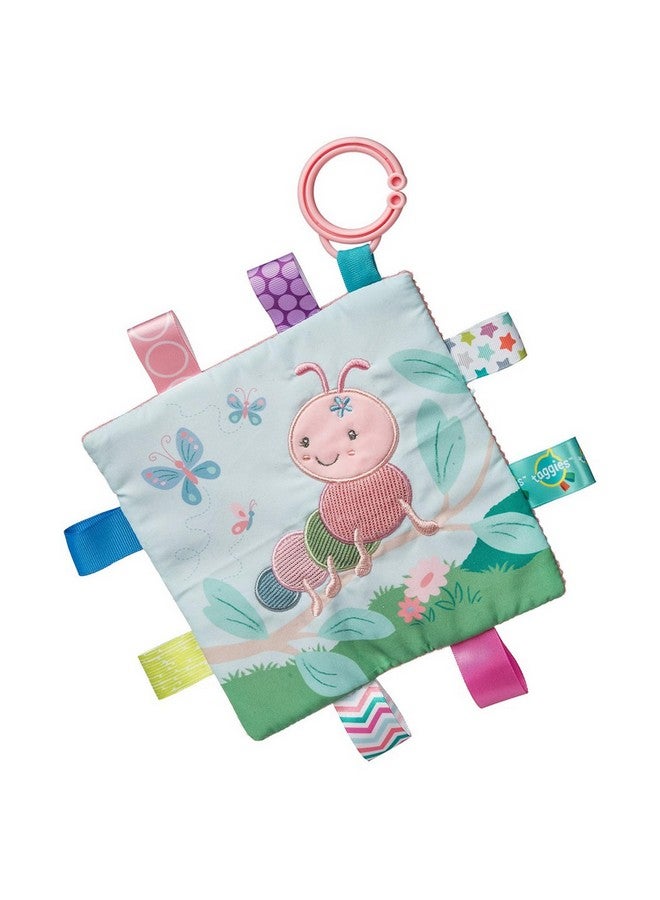 Taggies Taggies Crinkle Me Toy with Baby Paper & Squeaker with Sensory Tags, 6.5 x 6.5-inches, Camilla Caterpillar - Image 1