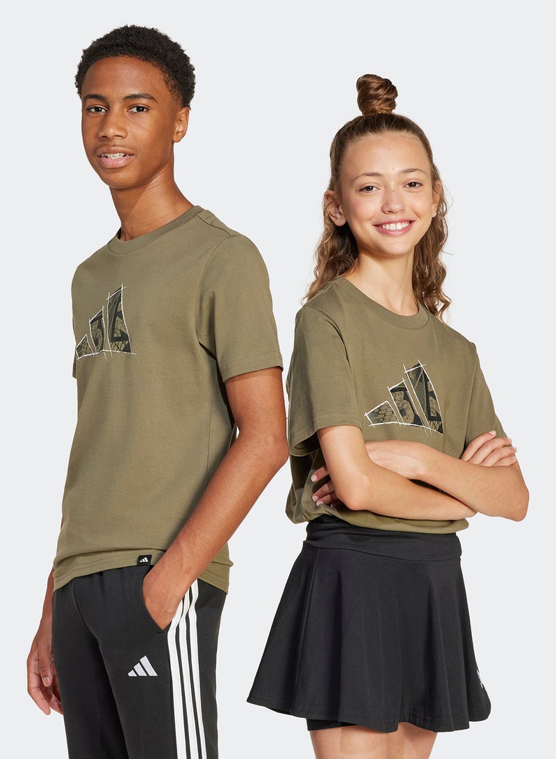 Adidas Youth Codes Photoreal Logo Graphic T-Shirt - Image 1