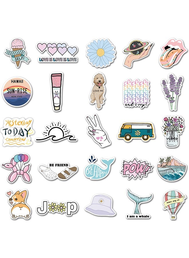 Peachjoy Stickers for Water Bottles,Cartoon Stickers - 50 Pcs Hydroflask Stickers Waterproof Cute Aesthetic Vinyl Sticker Laptop Luggage Skateboard Computer Stickers for Teens Girls Kids - Image 3