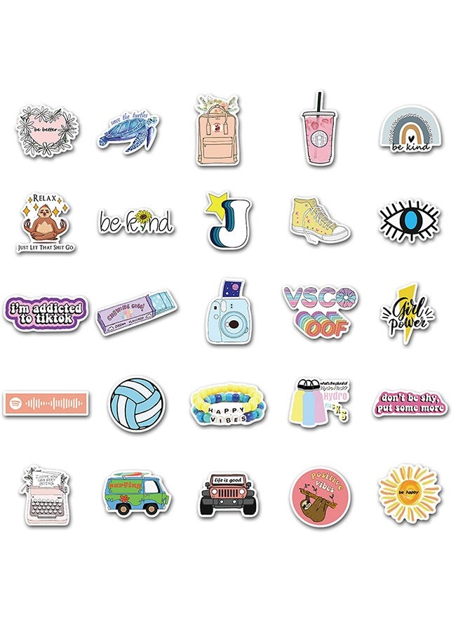 Peachjoy Stickers for Water Bottles,Cartoon Stickers - 50 Pcs Hydroflask Stickers Waterproof Cute Aesthetic Vinyl Sticker Laptop Luggage Skateboard Computer Stickers for Teens Girls Kids - Image 4