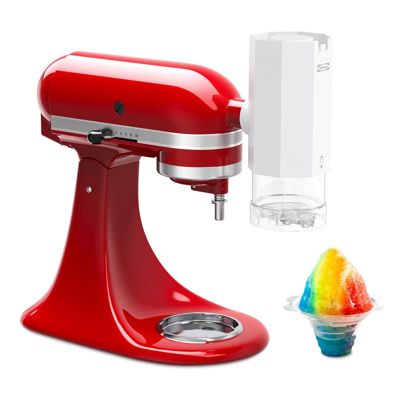 Atbod 2 in 1 Ice Cream Maker and Shaved Ice Attachment for KitchenAid Stand Mixers, 2 Small Ice Cream Bowls, Snow Cone Machine with Coarse and Fine Blades, 8 Ice Molds - Image 3