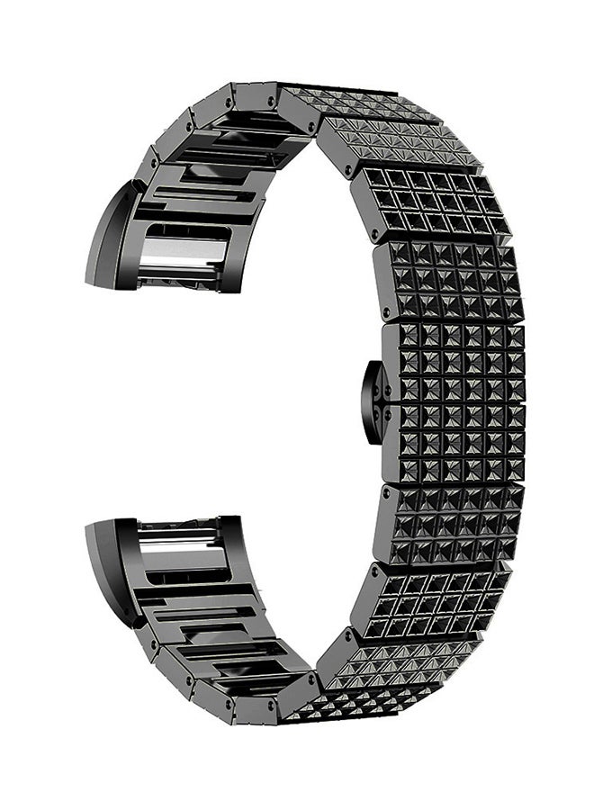 ISank Replacement Watch Band For Fitbit Charge 2 Black - Image 1