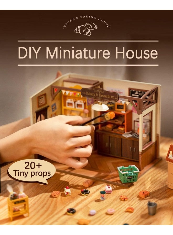 Rolife Rolife Miniature House Kit for Beginners-1:20 DIY Miniature Dollhouse Kit with LED Lights-Tiny House Crafts for Adults-Birthday Gifts Hobbies for Women and Men - Image 3