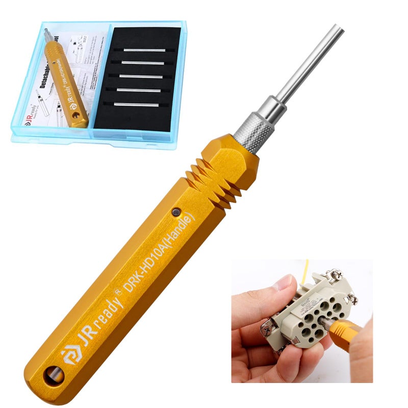 JRready DRK-HD10A(09990000012) HARTING Connector Pin Tool KIT Contacts Extractor Tool Terminal Extraction Tool KIT Removal Harting/TE Heavy duty HAN D 10A Solid Contacts, Inner diameter of tube:0.018 - Image 1