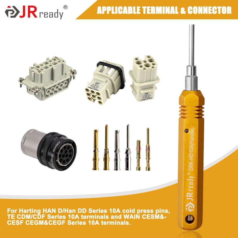 JRready DRK-HD10A(09990000012) HARTING Connector Pin Tool KIT Contacts Extractor Tool Terminal Extraction Tool KIT Removal Harting/TE Heavy duty HAN D 10A Solid Contacts, Inner diameter of tube:0.018 - Image 2