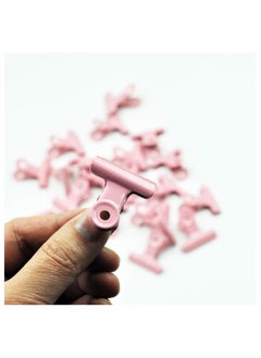 KASTWAVE Mixed Color Metal Bulldog Clips, Utility Metal Hinge Clips Binder Clips for Food Bag, Pictures, Photos, Home Office, 75Pcs, (Pink, Green and Purple)  - Image 5