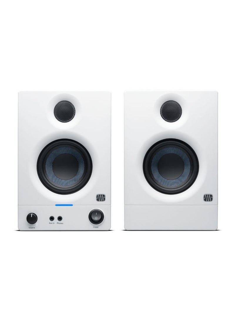 PreSonus Eris E3.5 3.5-inch Powered Studio Monitors – 2nd Generation (White) - Image 1