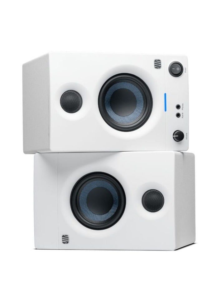 PreSonus Eris E3.5 3.5-inch Powered Studio Monitors – 2nd Generation (White) - Image 4