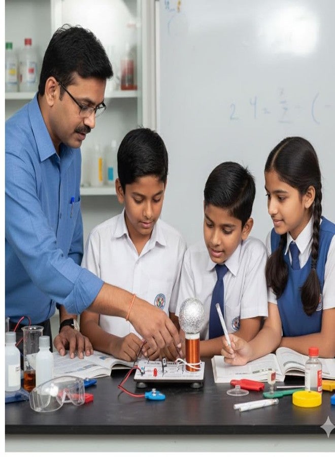 ESPtronics مجموعة أدوات تعليمية STEM لمشروع ملف تسلا العلمي من ESPtronics - نموذج عملي للحث الكهرومغناطيسي المتبادل لطلاب الصف الثاني عشر والأطفال - Image 4