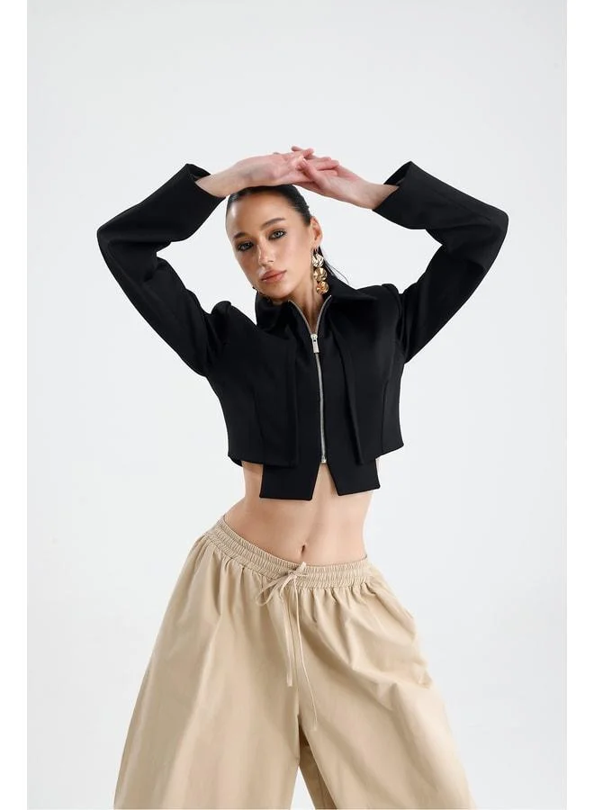 GACACOLLECTION ASİSİ Waterproof Trench Fabric Pants with Elastic Waist and Cuffs.