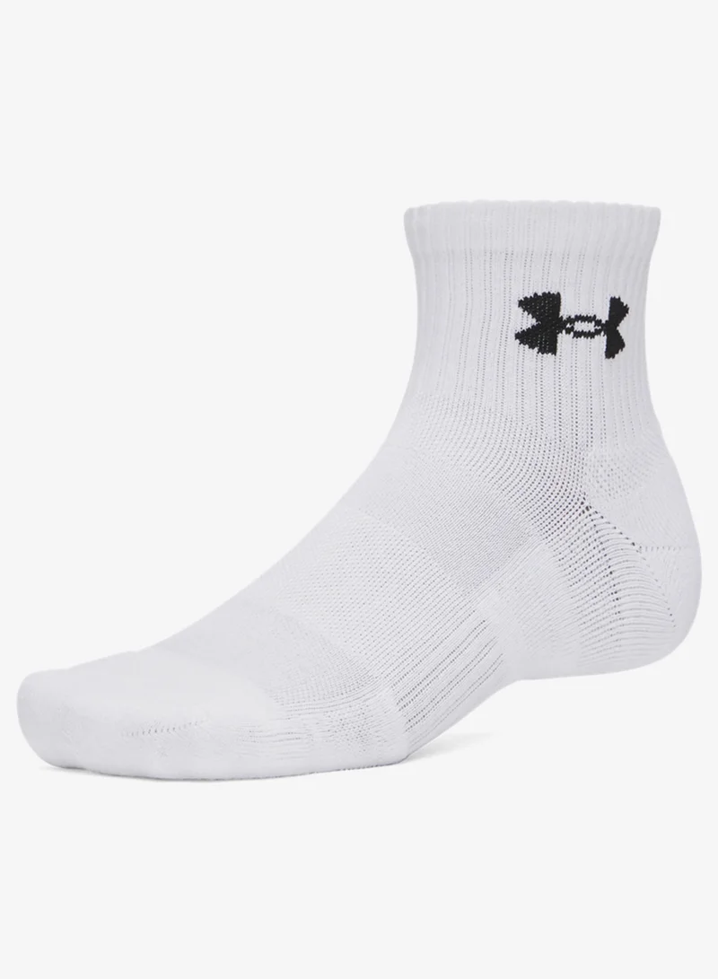 UNDER ARMOUR 3 Pack Performance Quarter Socks