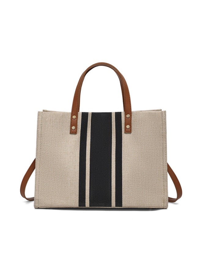 Viney Handbag, Women's Large Capacity Laptop Tote Bag, Canvas Handheld Crossbody Bag, Birthday Gift For Girlfriend, Qixi Festival Gift - Image 3