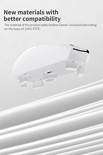HOTLINE GAMES HOTLINEGAMES 2Sets 3.0 Plus Rounded Curved Edges Mouse Feet Skates Compatible with Zowie ZA13 / ZA13B Gaming Mouse feet Replacement (0.7mm,Smooth Glide Pads,Pure White PTFE) Professional Mice Upgrade - Image 4