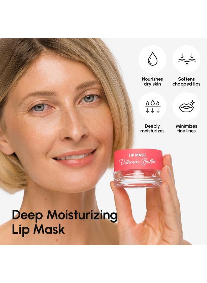 MAREE Lip Mask Overnight 2 Pack - Lip Moisturizer For Very Dry Lips - Hydrating Lip Butter Balm with Hyaluronic Acid & Collagen - Overnight Lip Treatment - Lip Sleeping Mask Repair - Image 3