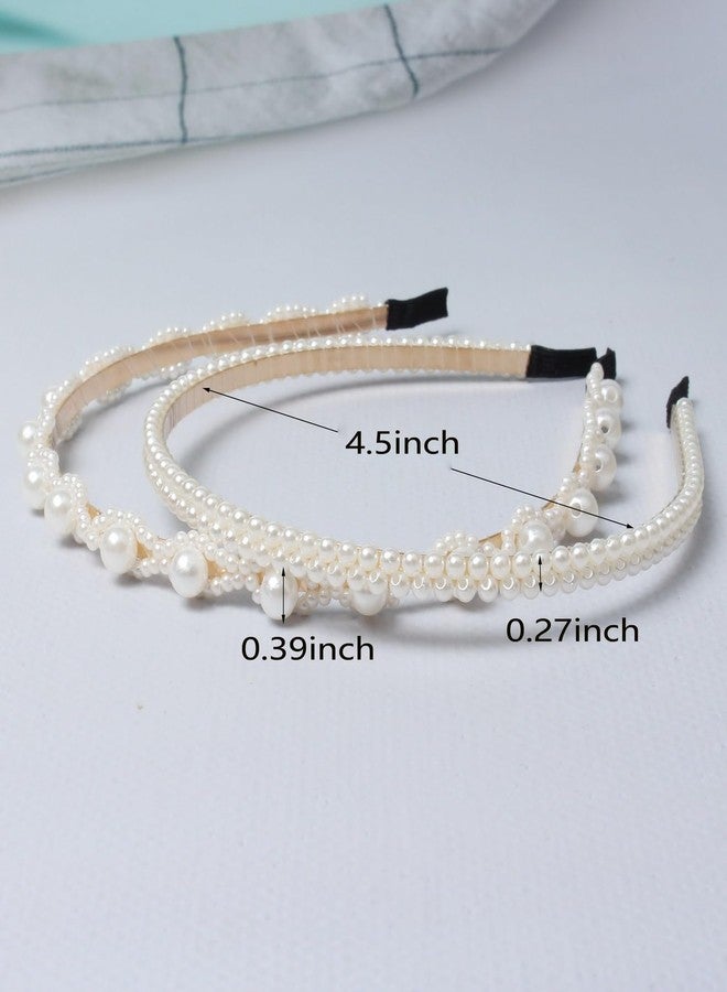 Cuizhiyu 6PK Fashion Headbands for Women Non Slip Cute Pearl Headband Leopard Padded Headbands Black Hair Accessories - Image 4