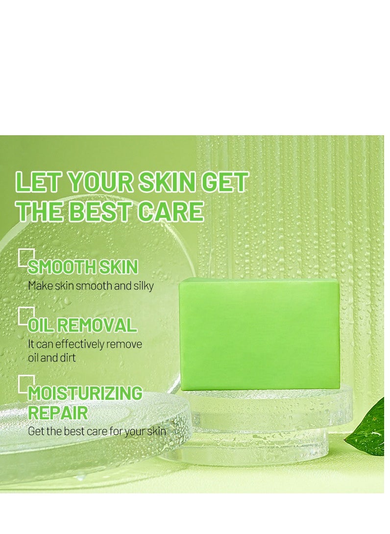 Disaar - Anti-Acne Soap, Salicylic Acid Scrub Soap, Back Acne Lighten, Softening Skin, Removing Acne, Exfoliating, Desalting Acne Mark Moisturizing Skin Cleansing Soap Shower Soap - Image 1