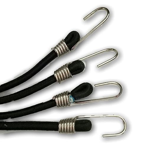 Generic NS Ultra Flexible Bungee RopeLuggage StrapBungee Cord with Metal Hooks - Image 3