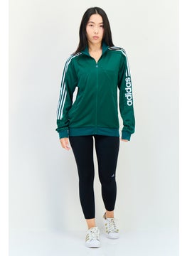 Adidas Women Sportswear Fit Long Sleeve Outdoor Sweatshirt, Green  - Image 3