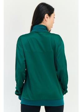 Adidas Women Sportswear Fit Long Sleeve Outdoor Sweatshirt, Green  - Image 2