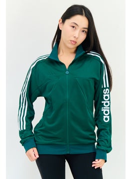 Adidas Women Sportswear Fit Long Sleeve Outdoor Sweatshirt, Green  - Image 1