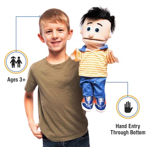 Silly Puppets 14 Bobby Peach Boy Hand Puppet - Image 5