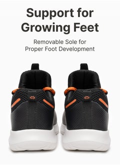 flâneur Flaneur Kids Sneakers - Kids Fashion Footwear for Girls & Boys, Comfortable Shoes for Children, Textile Lining, Natural Leather Insole, Lightweight and Breathable Outdoor Walking Shoes, Black  - Image 4