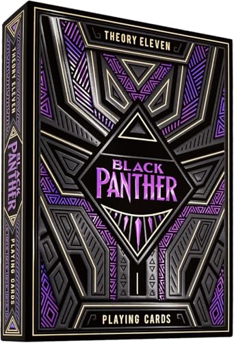 theory11 Black Panther Premium Marvel Playing Cards Poker Size Standard Index Foil Playing Cards - Image 1