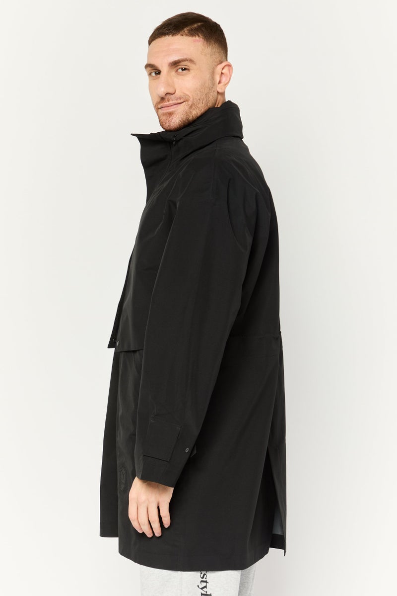 PUMA جاكيت رياضي للرجال بأكمام طويلة مناسب للخارج، أسود - Image 2