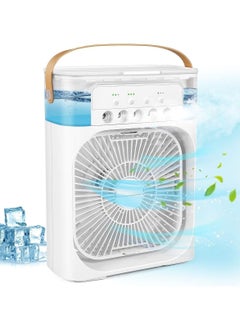3 in 1 Air Cooler Humidifier, Portable Air Conditioner Fan Plastic for Office for Travel for Home