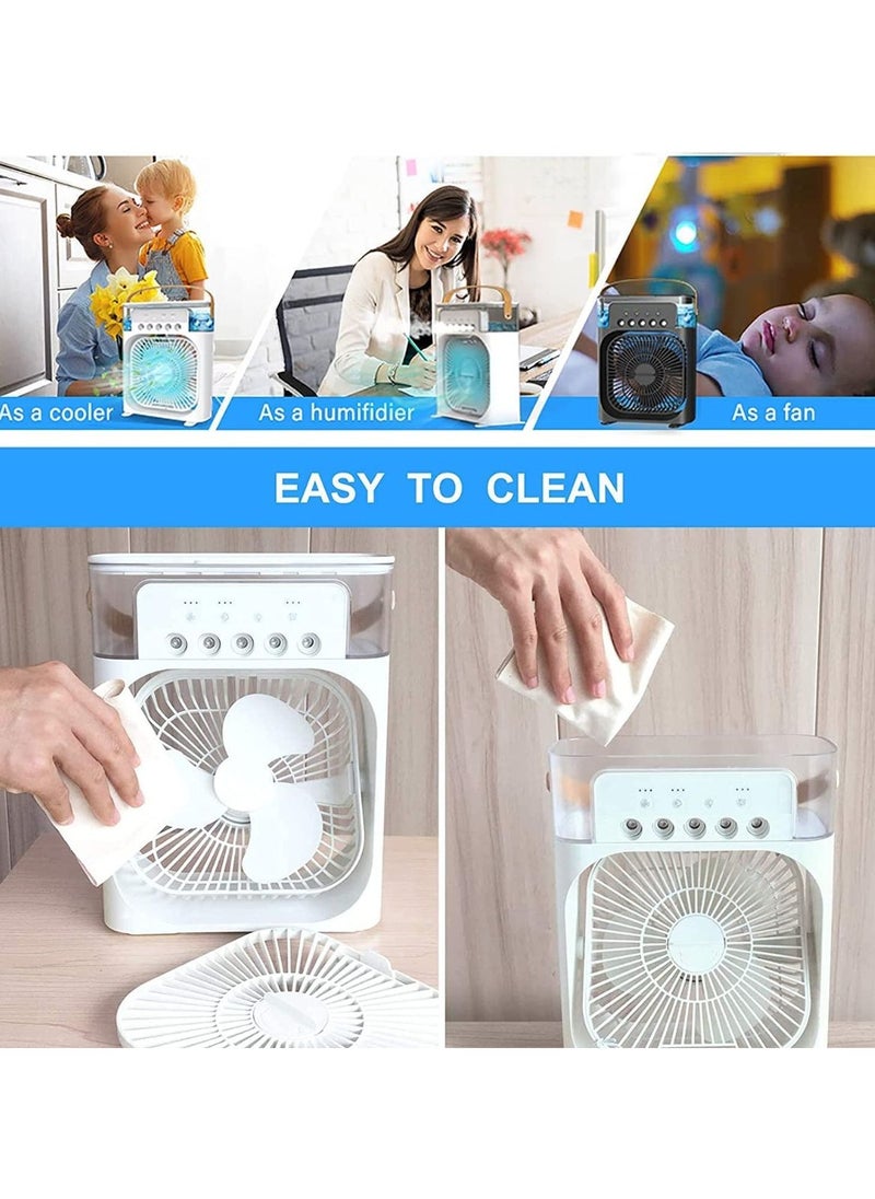 Generic - 3 in 1 Air Cooler Humidifier, Portable Air Conditioner Fan Plastic for Office for Travel for Home - Image 1