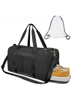 MahMir Gym Bag with Shoes Compartment Sports Bag with Waterproof Pocket for Wet Towels Travel Duffel Bag for Men and Women by MahMir (Green)  - Image 2