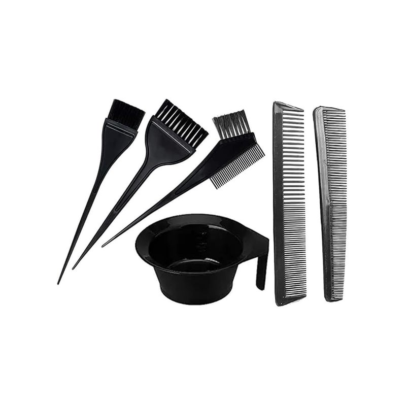 GITGRNTH Professional Hair Dye Coloring Kit – 7-Piece Hair Coloring Brush and Bowl Set with Mixing Bowl, Applicator Brushes, Dual-Sided Combs – Perfect for Hair Dye, Balayage, Bleaching & Highlights – Salon & Home Use - Image 1