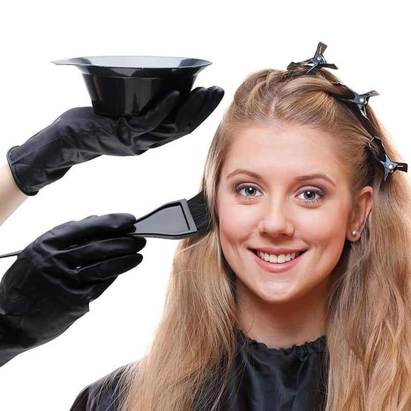 GITGRNTH Professional Hair Dye Coloring Kit – 7-Piece Hair Coloring Brush and Bowl Set with Mixing Bowl, Applicator Brushes, Dual-Sided Combs – Perfect for Hair Dye, Balayage, Bleaching & Highlights – Salon & Home Use - Image 5
