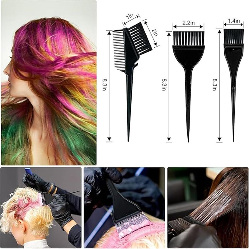 GITGRNTH Professional Hair Dye Coloring Kit – 7-Piece Hair Coloring Brush and Bowl Set with Mixing Bowl, Applicator Brushes, Dual-Sided Combs – Perfect for Hair Dye, Balayage, Bleaching & Highlights – Salon & Home Use - Image 3
