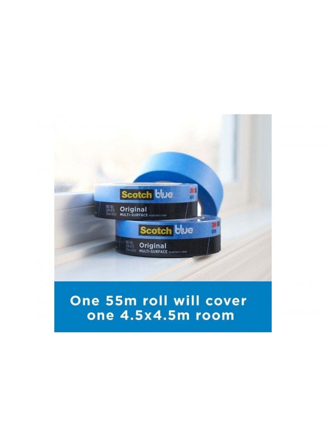 Scotch Painter's Tape ScotchBlue Original Multi-Surface Painter's Tape, Blue, Paint Tape Protects Surfaces and Removes Easily, Multi-Surface Painting Tape for Indoor and Outdoor Use, 1.41 Inches x 60 Yards, 1 Rolls  - Image 2