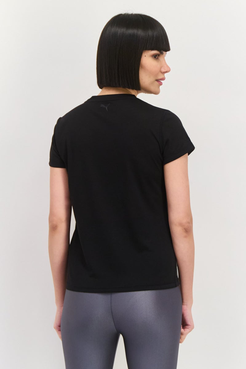 PUMA Women Sportswear Fit Short Sleeve Training Top, Black - Image 4