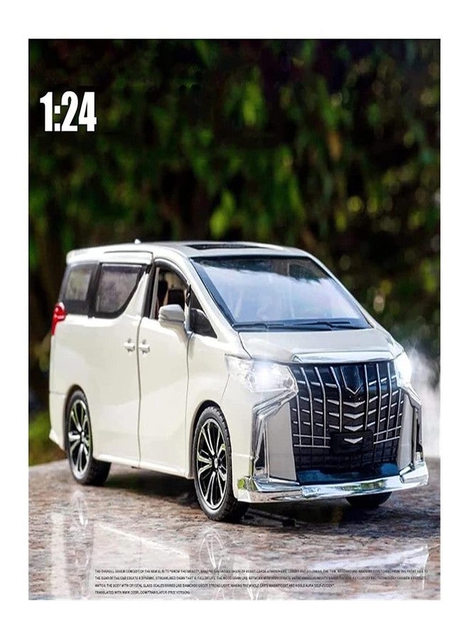 DARVICE 1:24 Scale Alphard Toy Car for Kids Diecast Metal Cars with Light Sound Pull Back Openable Door Toy Car for Kids - Image 5