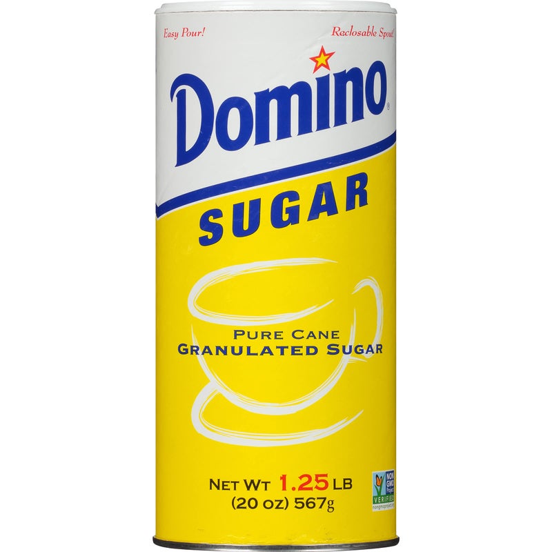 Domino® Granulated Sugar, 20 oz Canister, Sugar Container (Pack of 3) - Image 2